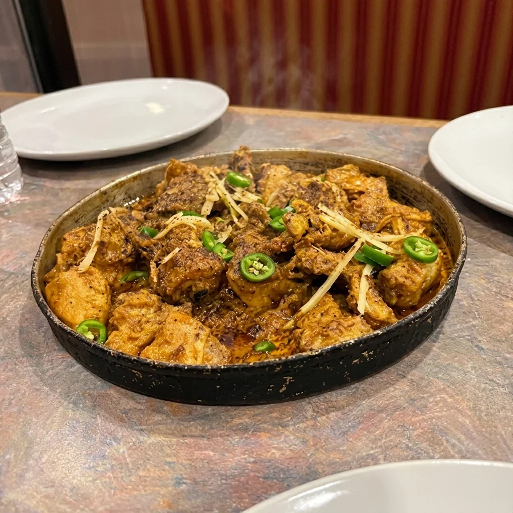 Chicken Karahi &mdash; fresh halal karahi cooked to order at Foodies Calgary in Westwinds