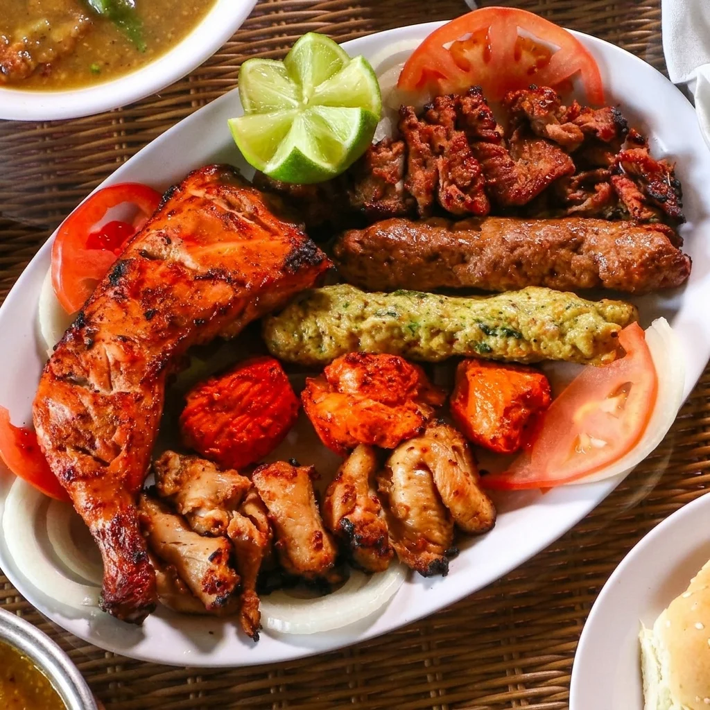 Foodies BBQ Platter &mdash; halal tandoori BBQ sharing platter in Northeast Calgary