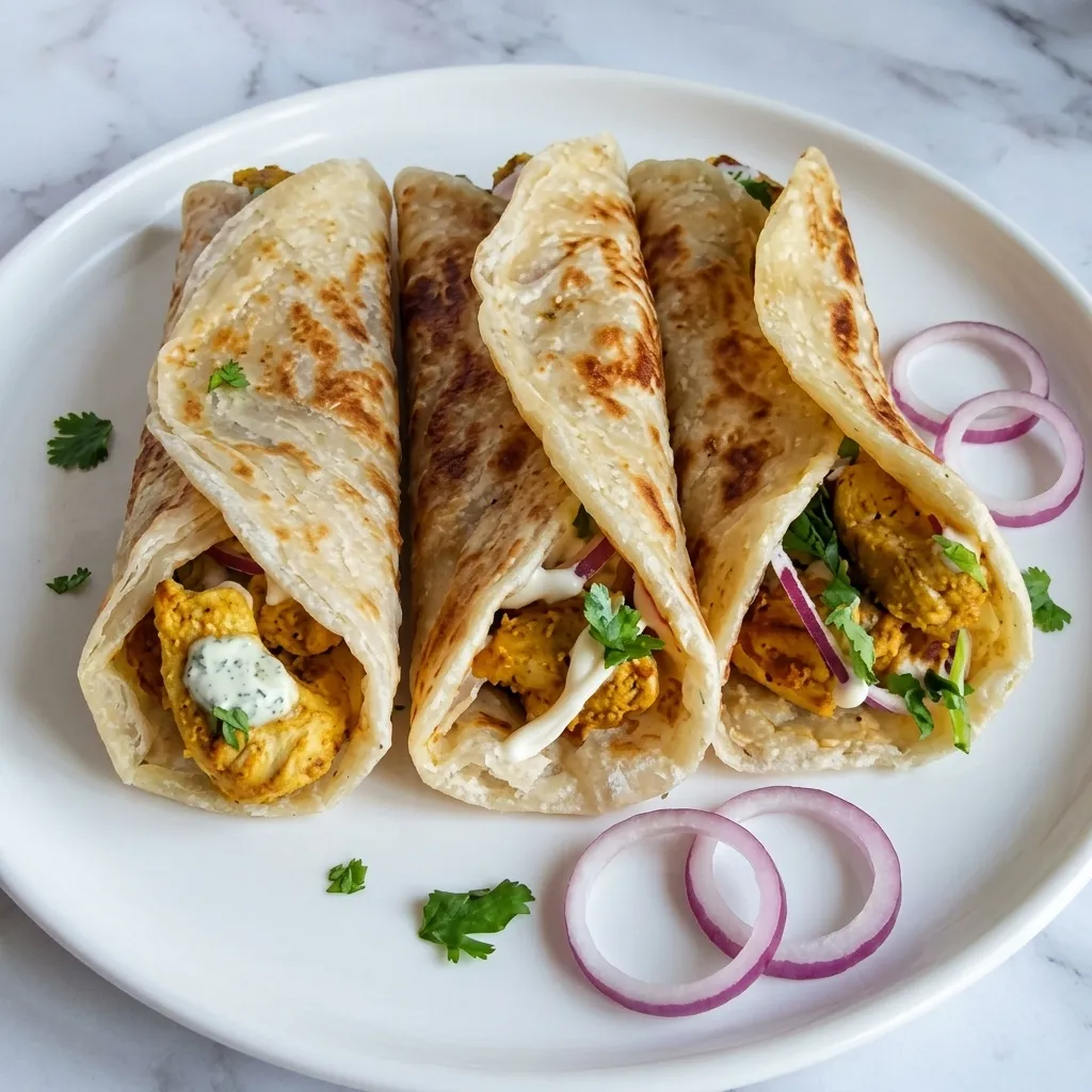 Chicken Tikka Roll at Foodies Calgary &ndash; halal Pakistani & Indian food delivered to Cornerbrook, Calgary, AB